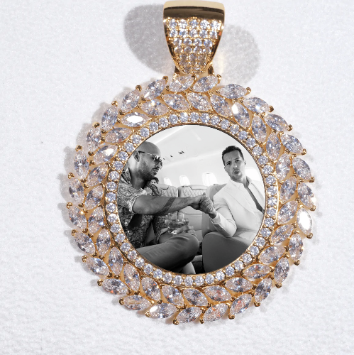 Large 3D Wheat Ear Custom Picture Pendant
