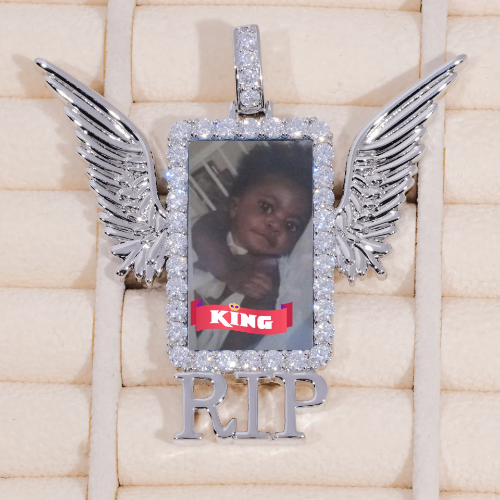 RIP WING 3D CUSTOM PICTURE PENDANT