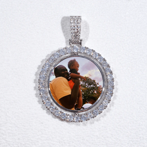 3D Spinning 2-Faced Custom Picture Pendant