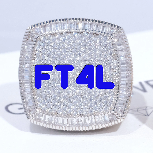 CUSTOM LETTER 3D ICED RING