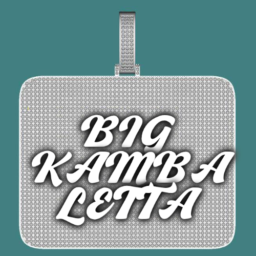 CUSTOM LETTER NECKLACE 3D BIG SQUARE