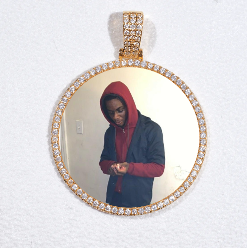 MEDIUM 3D CIRCLE CUSTOM PICTURE PENDANT