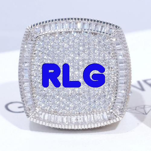 CUSTOM LETTER 3D ICED RING