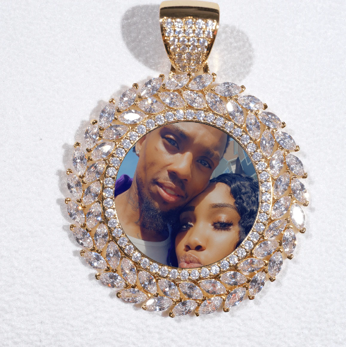 Large 3D Wheat Ear Custom Picture Pendant