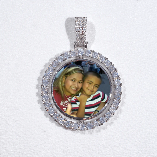 3D Spinning 2-Faced Custom Picture Pendant