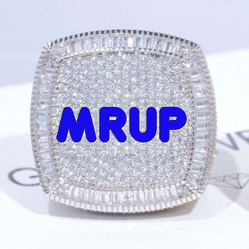 CUSTOM LETTER 3D ICED RING