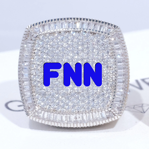 CUSTOM LETTER 3D ICED RING