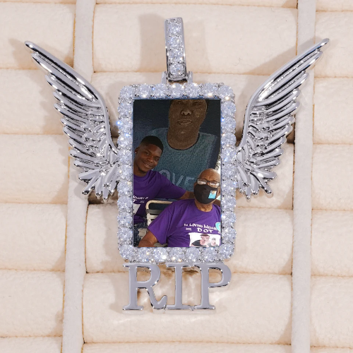 RIP WING 3D CUSTOM PICTURE PENDANT