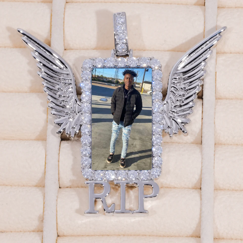 RIP WING 3D CUSTOM PICTURE PENDANT
