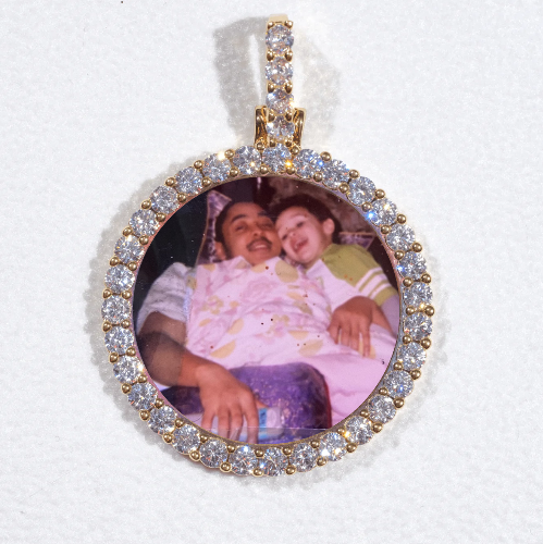 3D CIRCLE CUSTOM PICTURE PENDANT SMALL SIZE