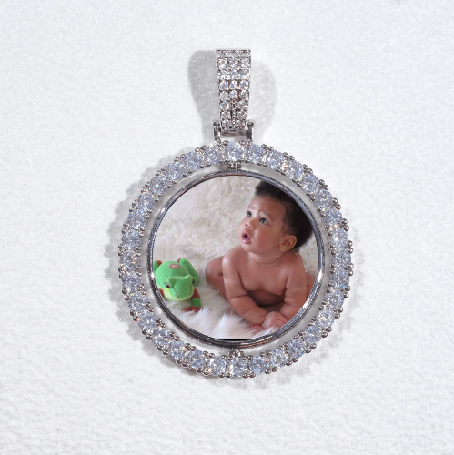3D Spinning 2-Faced Custom Picture Pendant