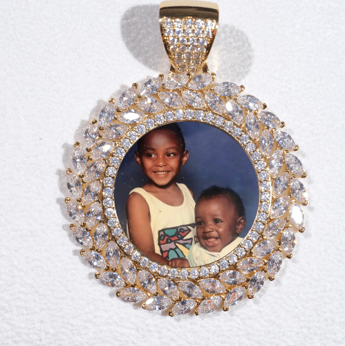 Large 3D Wheat Ear Custom Picture Pendant
