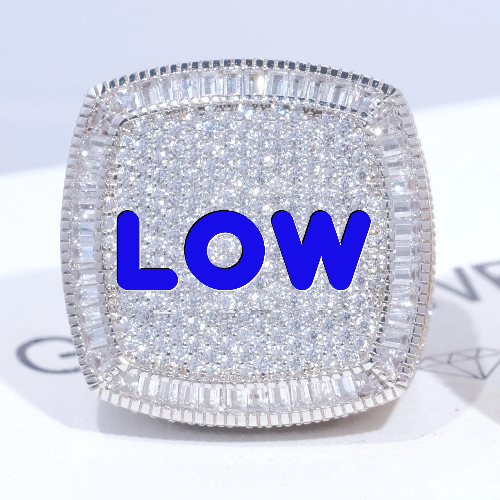 CUSTOM LETTER 3D ICED RING