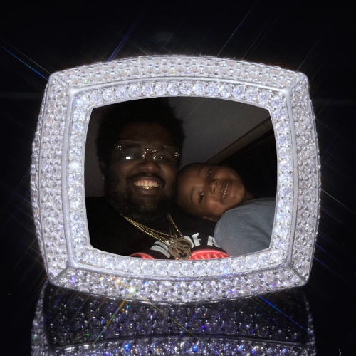 3D CUSTOM PICTURE ICED RING
