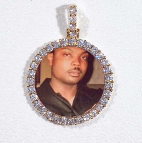 3D CIRCLE CUSTOM PICTURE PENDANT SMALL SIZE