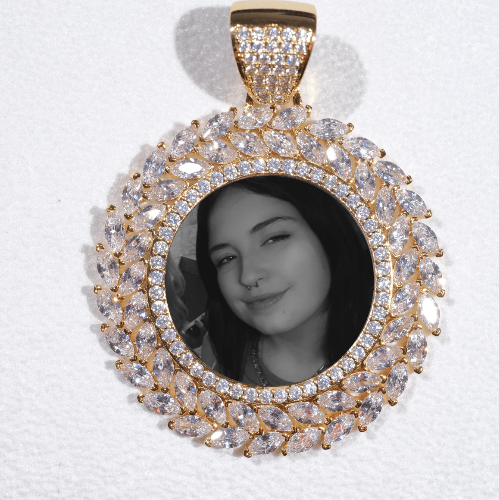 Large 3D Wheat Ear Custom Picture Pendant