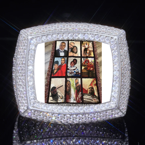 3D CUSTOM PICTURE ICED RING