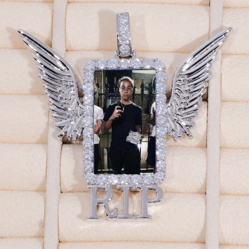 RIP WING 3D CUSTOM PICTURE PENDANT