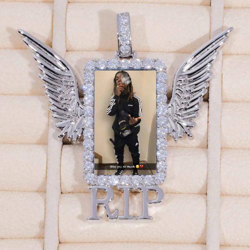 RIP WING 3D CUSTOM PICTURE PENDANT