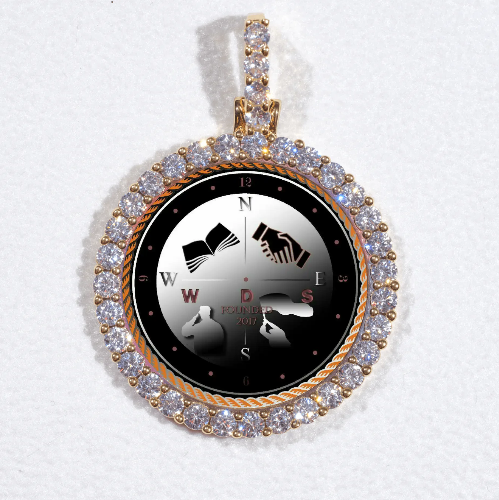 3D CIRCLE CUSTOM PICTURE PENDANT SMALL SIZE
