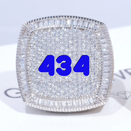 CUSTOM LETTER 3D ICED RING