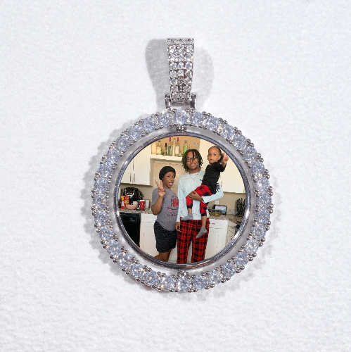 3D Spinning 2-Faced Custom Picture Pendant