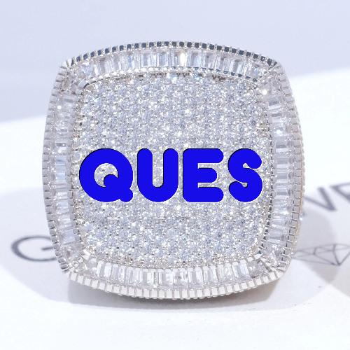 CUSTOM LETTER 3D ICED RING