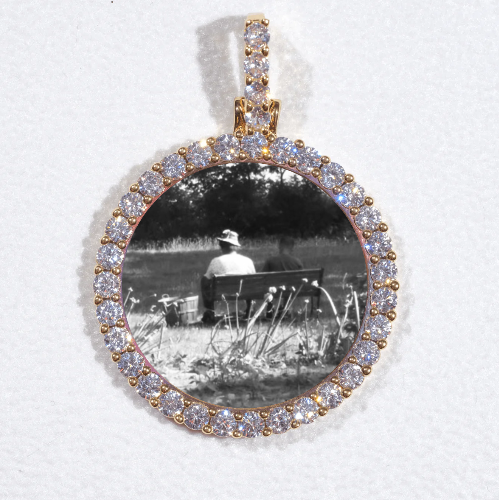 3D CIRCLE CUSTOM PICTURE PENDANT SMALL SIZE