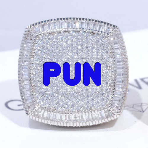 CUSTOM LETTER 3D ICED RING