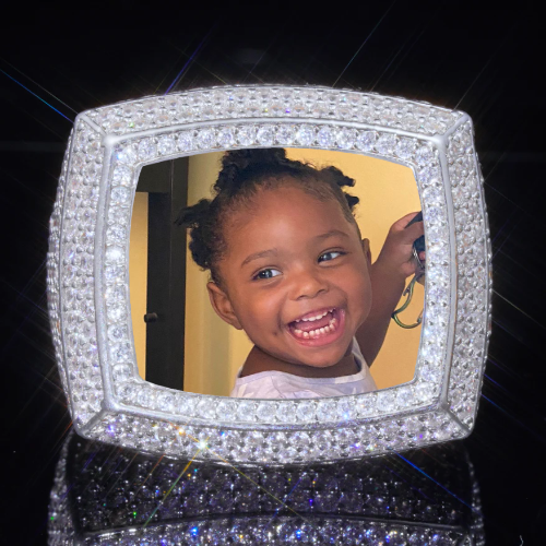 3D CUSTOM PICTURE ICED RING