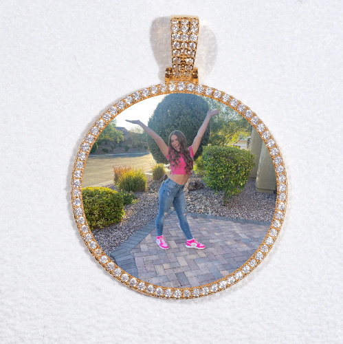MEDIUM 3D CIRCLE CUSTOM PICTURE PENDANT