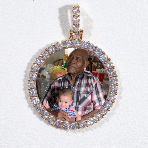 3D CIRCLE CUSTOM PICTURE PENDANT SMALL SIZE