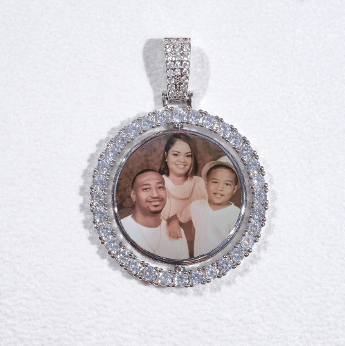 3D Spinning 2-Faced Custom Picture Pendant