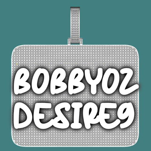 CUSTOM LETTER NECKLACE 3D BIG SQUARE