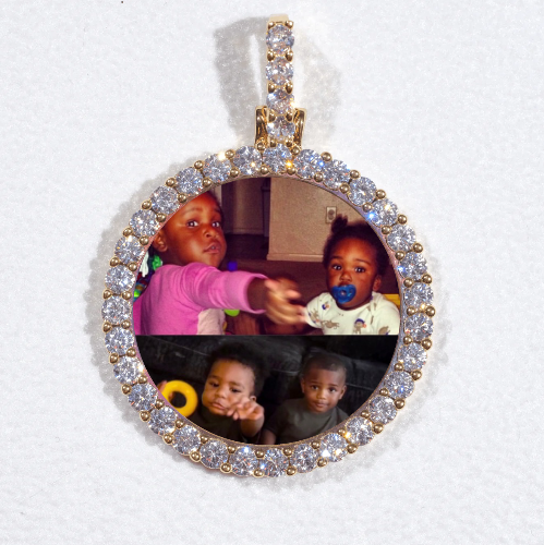 3D CIRCLE CUSTOM PICTURE PENDANT SMALL SIZE