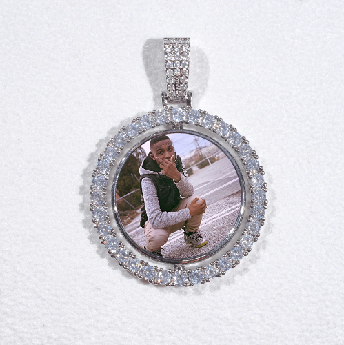 3D Spinning 2-Faced Custom Picture Pendant