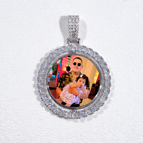 3D Spinning 2-Faced Custom Picture Pendant