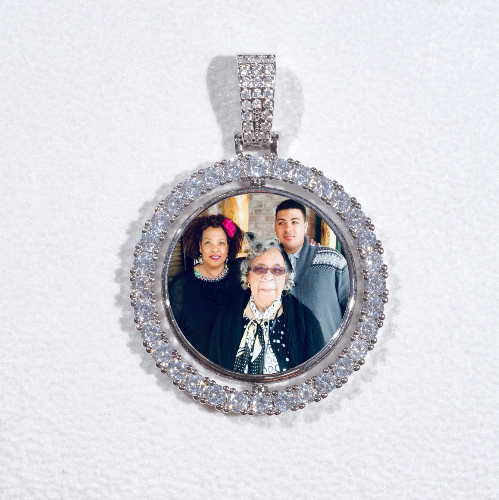 3D Spinning 2-Faced Custom Picture Pendant