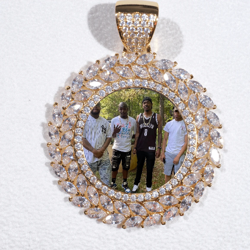 Large 3D Wheat Ear Custom Picture Pendant