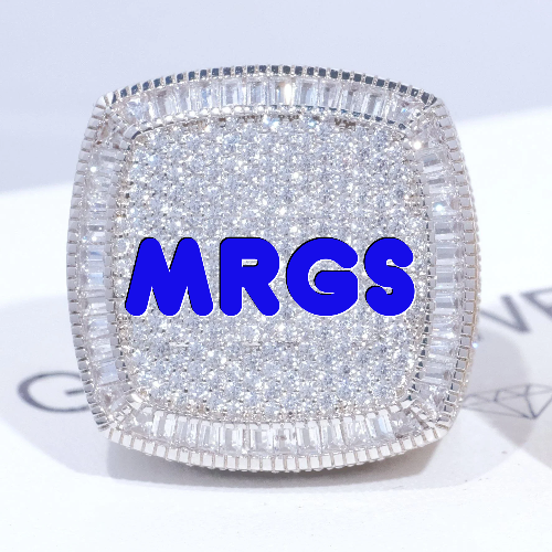 CUSTOM LETTER 3D ICED RING