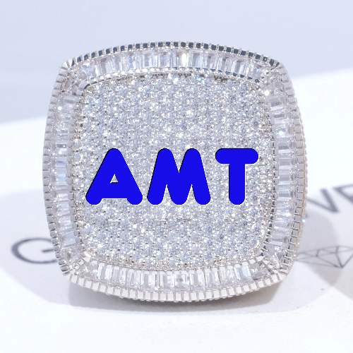 CUSTOM LETTER 3D ICED RING