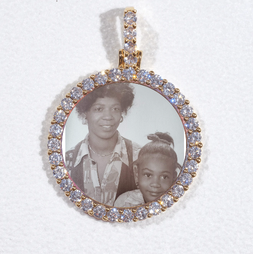 3D CIRCLE CUSTOM PICTURE PENDANT SMALL SIZE