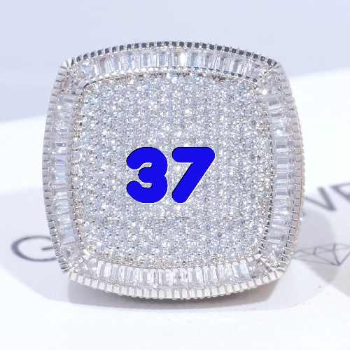 CUSTOM LETTER 3D ICED RING