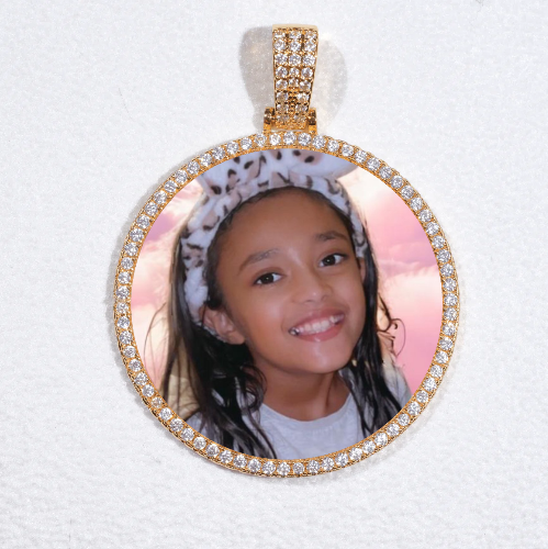 MEDIUM 3D CIRCLE CUSTOM PICTURE PENDANT