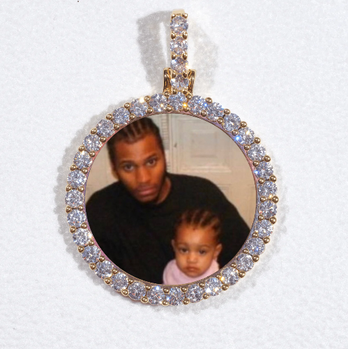 3D CIRCLE CUSTOM PICTURE PENDANT SMALL SIZE