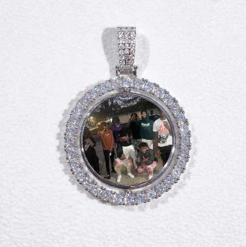 3D Spinning 2-Faced Custom Picture Pendant