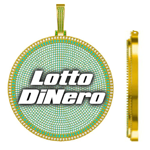 CUSTOM LETTER NECKLACE 3D BIG DISC