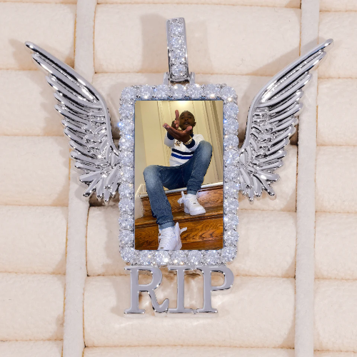 RIP WING 3D CUSTOM PICTURE PENDANT