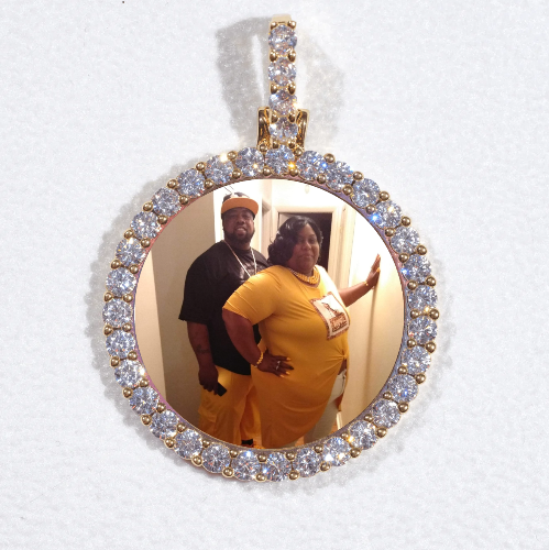 3D CIRCLE CUSTOM PICTURE PENDANT SMALL SIZE