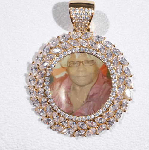 Large 3D Wheat Ear Custom Picture Pendant